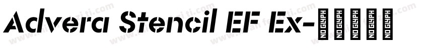 Advera Stencil EF Ex字体转换